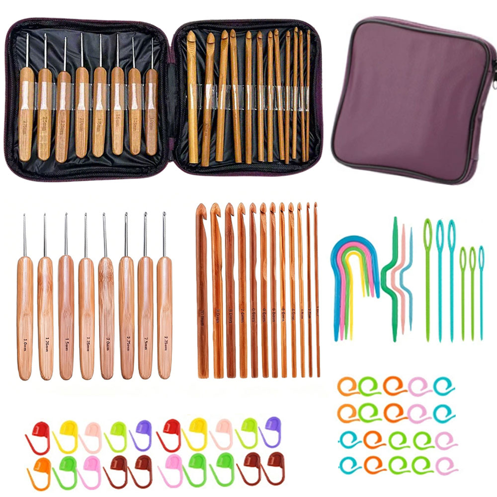 Set di 74 uncinetti in bambù p - Tool Set recensione e prezzo